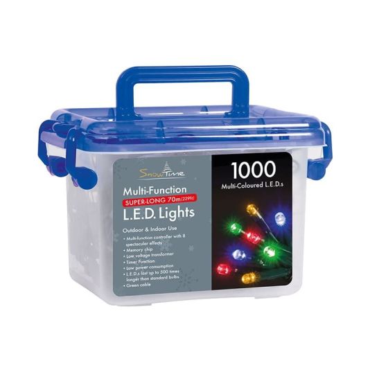 1000 Multifunction LED Lights with TImer - Multicolour