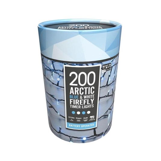 200 Battery Operated Firefly Lights - Arctic