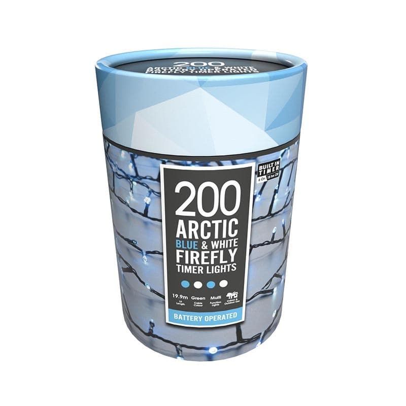 200 Battery Operated Firefly Lights - Arctic