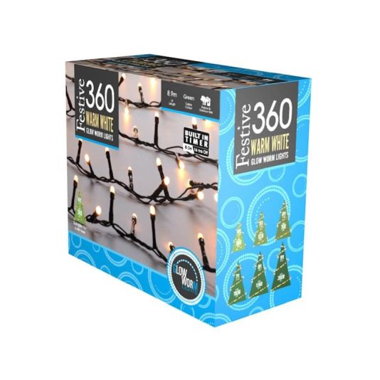 Glow-Worm Lights Warm White - 360