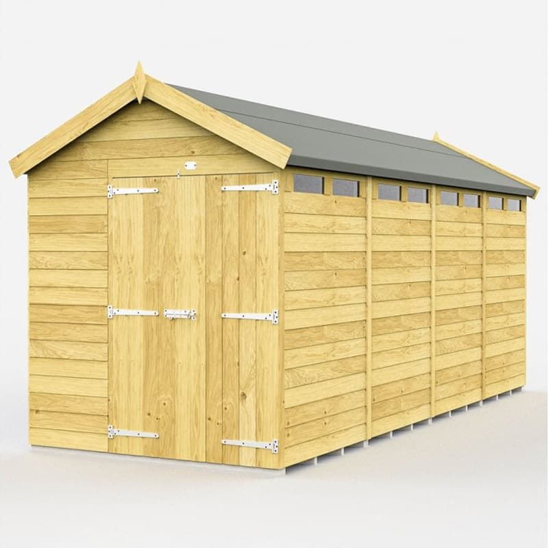 6 x 16 Apex Security Shed Double Door