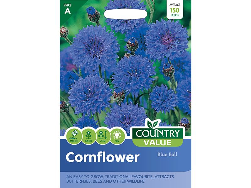 Cornflower 'Blue Ball' Seeds