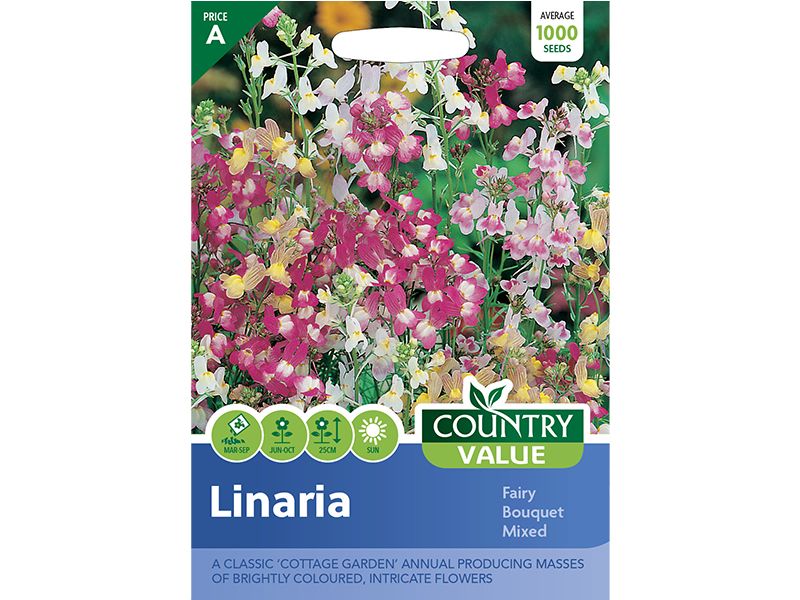 Linaria 'Fairy Bouquet Mixed' Seeds