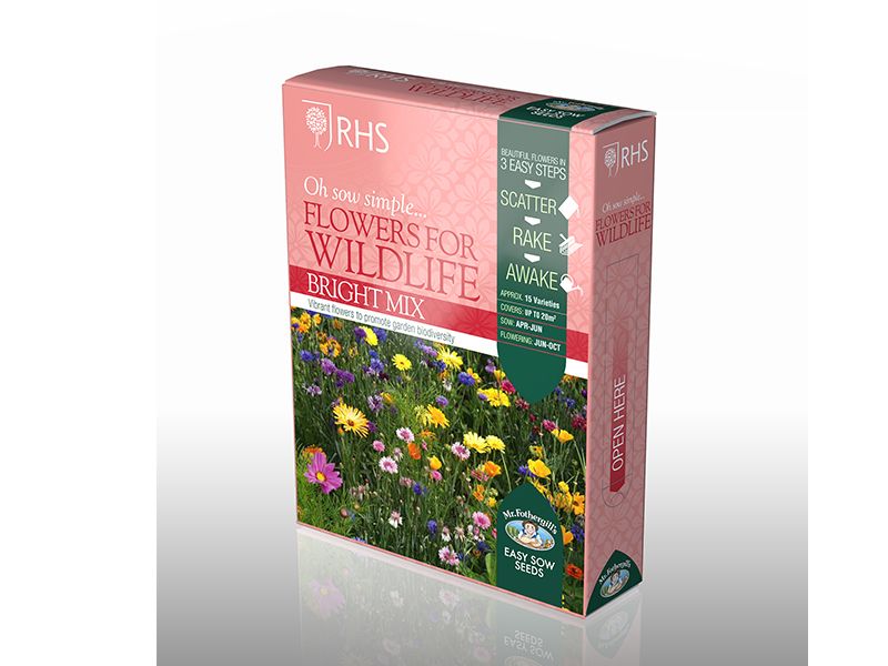 RHS Flowers for Wildlife 'Bright Mix' Seeds