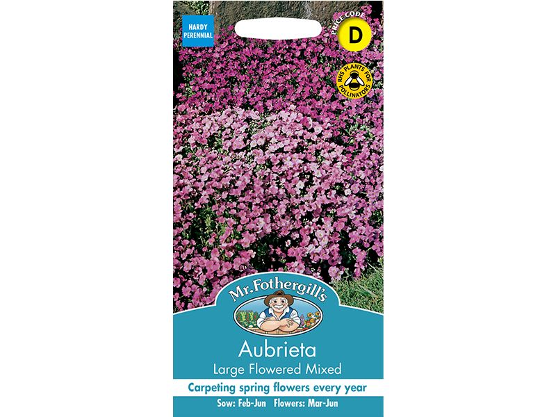 Aubrieta 'Large Flowered Mixed' Seeds