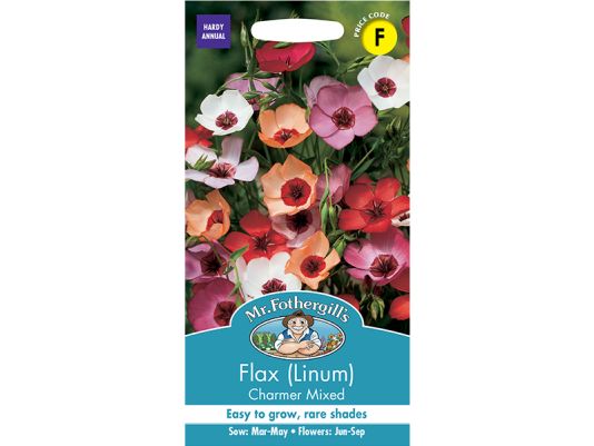 Flax (Linum) 'Charmer Mixed' Seeds