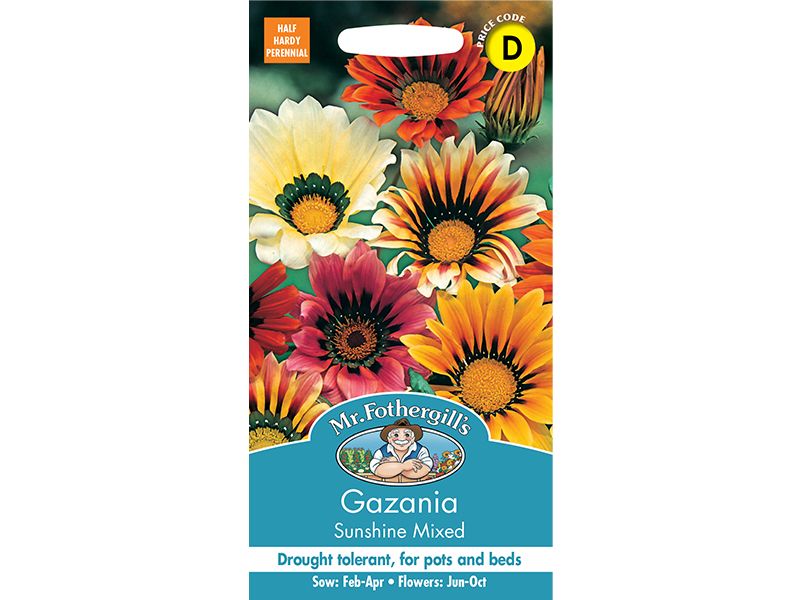 Gazania 'Sunshine Mixed' Seeds