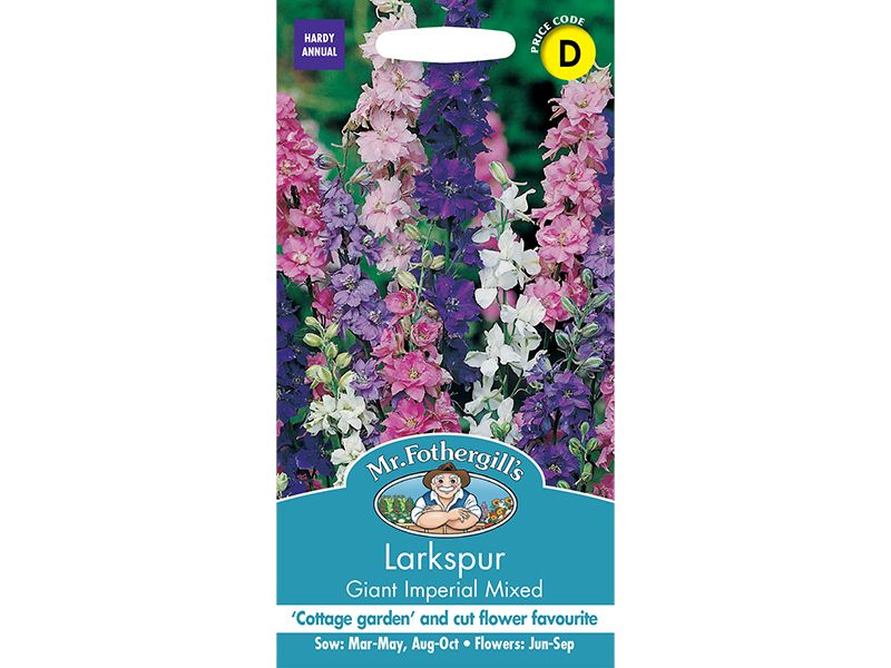 Larkspur 'Giant Imperial Mixed' Seeds