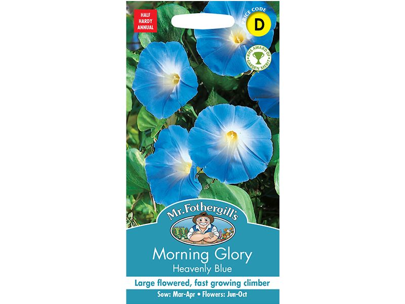 Ipomoea (Morning Glory) 'Heavenly Blue' Seeds