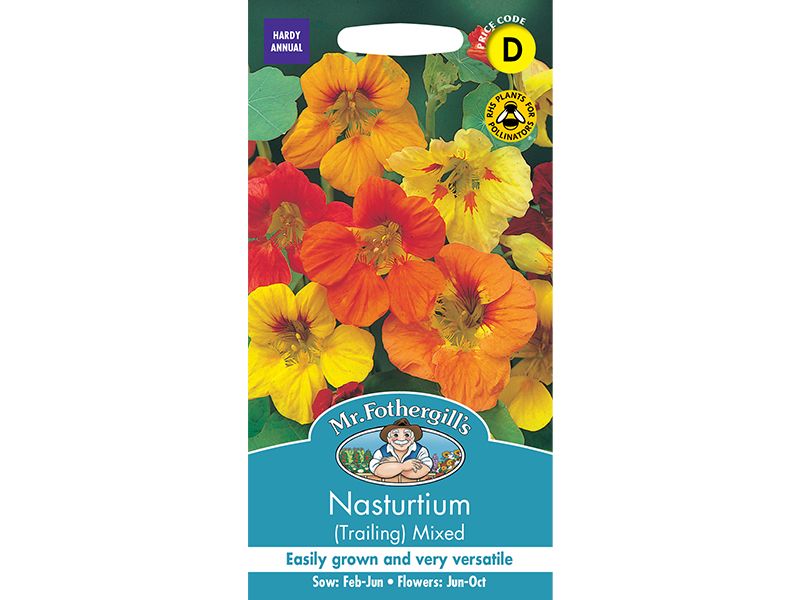 Nasturtium (trailing) 'Mixed' Seeds