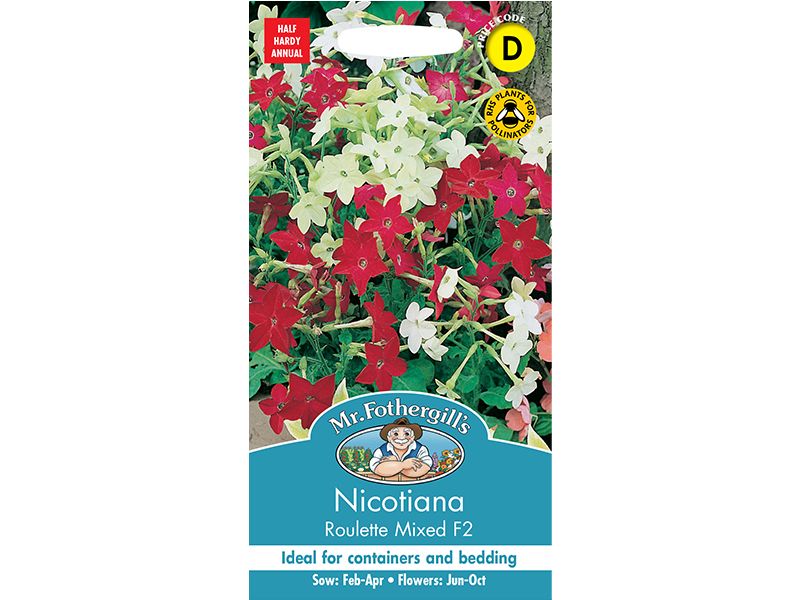 Nicotiana 'Roulette Mixed' F2 Seeds