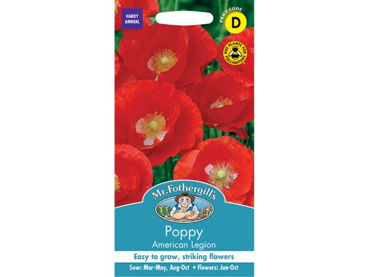 Poppy 'American Legion' Seeds