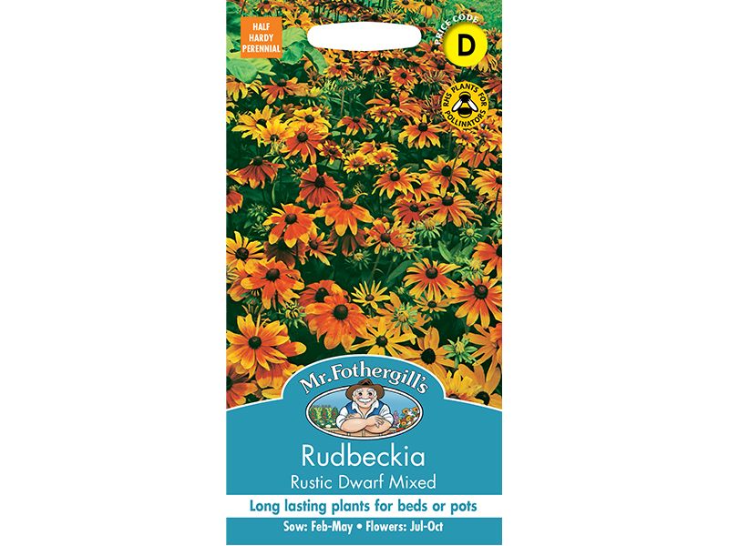 Rudbeckia hirta Rustic Dwarf Mixed Seeds