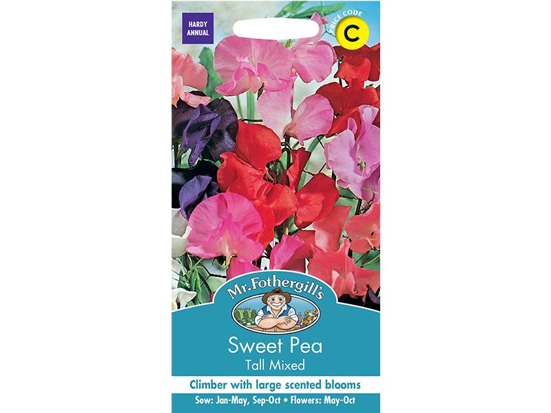 Sweet Pea 'Tall Mixed' Seeds