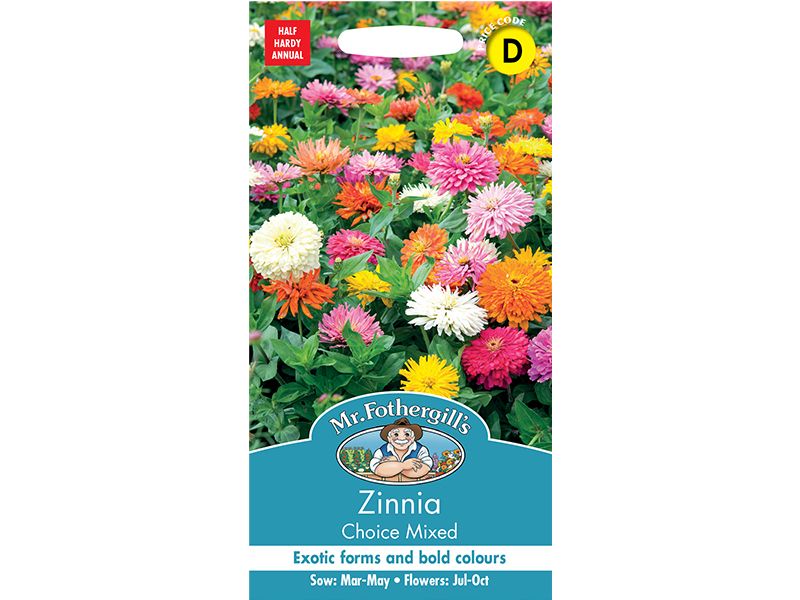 Zinnia 'Choice Mixed' Seeds