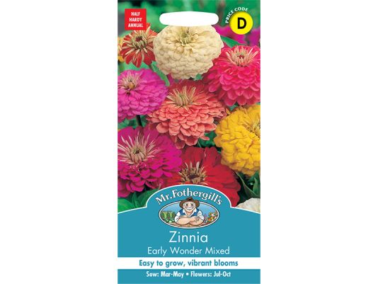 Zinnia 'Early Wonder Mixed' Seeds