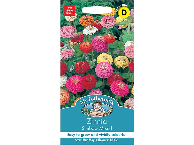 Zinnia 'Sunbow Mixed' Seeds