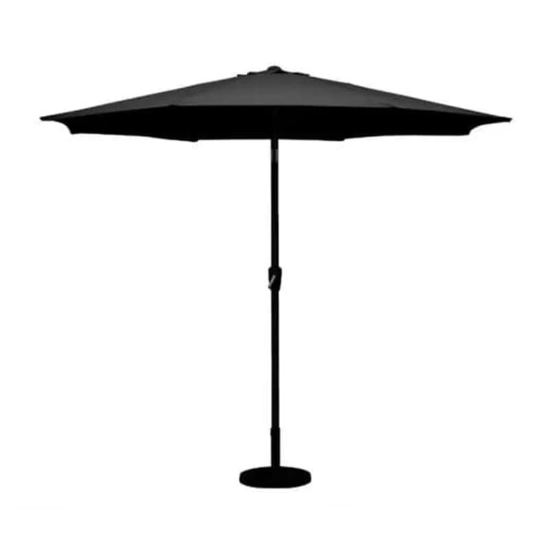 Aluminium Crank & Tilt Round Parasol Grey - 3m