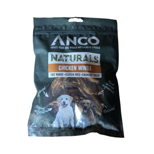 Anco Naturals Chicken Wings 200g Dog Food Treats Tates