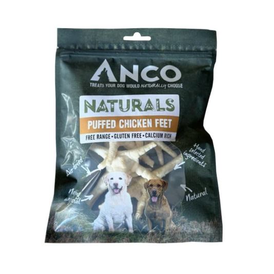 Anco Naturals Puffed Chicken Feet 80g