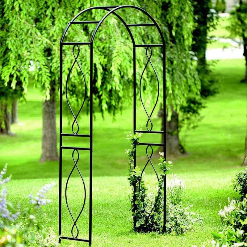 Arched Top Black Garden Arch