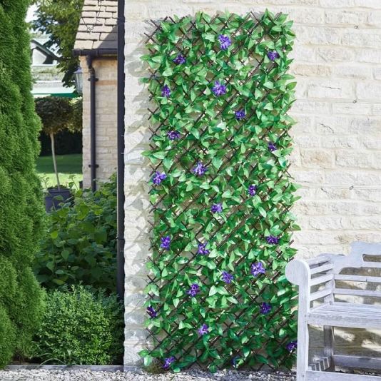 Artificial Lilac Bloom Trellis 180 x 60cm