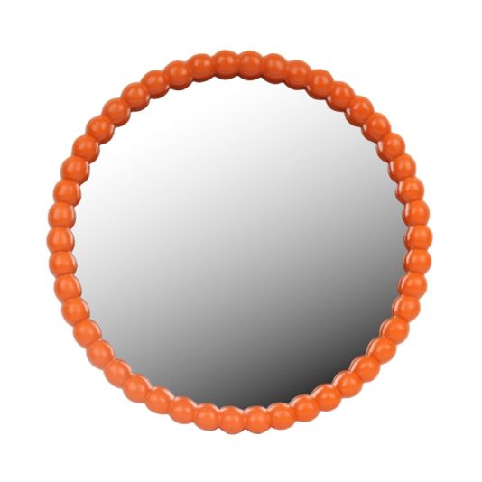 Ball Framed Mirror - Orange