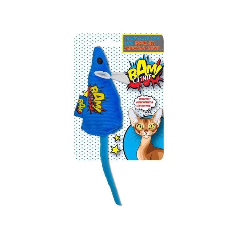 BAM Catnip Mouse - Blue