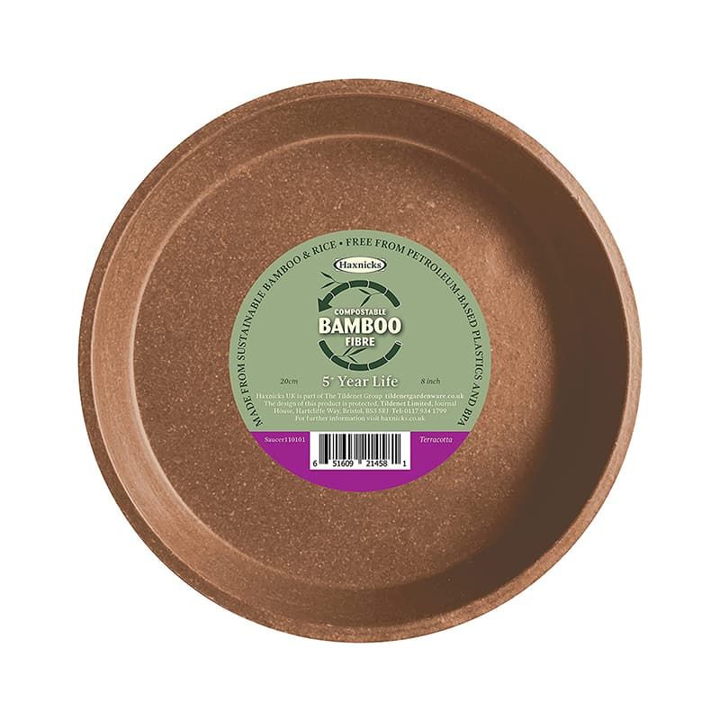 Bamboo Saucer Terracotta 8"