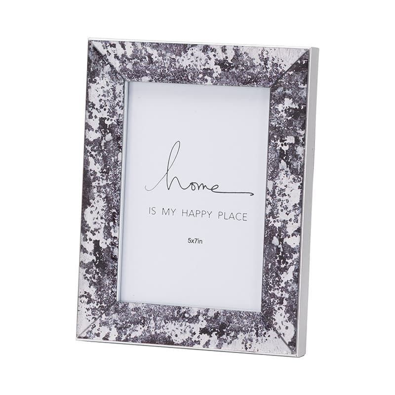 Black Foil Metallic Frame 4x6 - Photo Frames - Tates