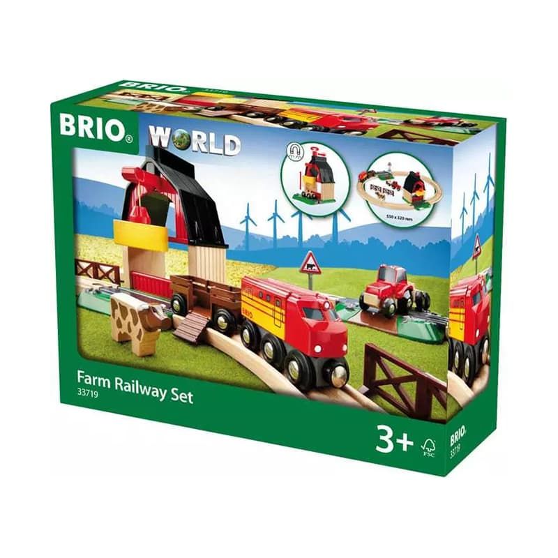 BRIO World Farm Railway Set