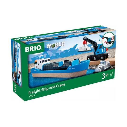 BRIO World Freight Ship & Crane