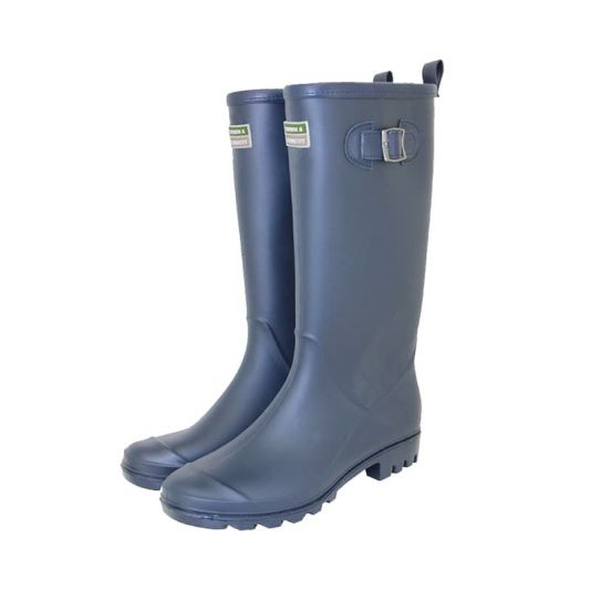 Burford Navy Wellington Boots UK 4