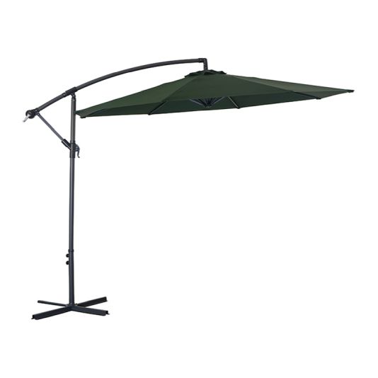 Cantilever Round Parasol 3m - Green