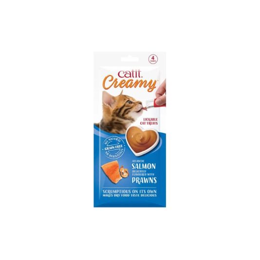 Catit Creamy Salmon and Prawns Cat Treats