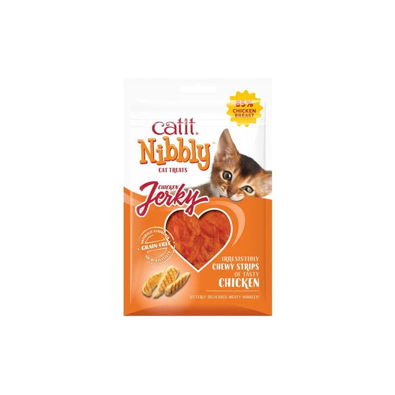 Catit Nibbly Jerky Chicken Cat Treats