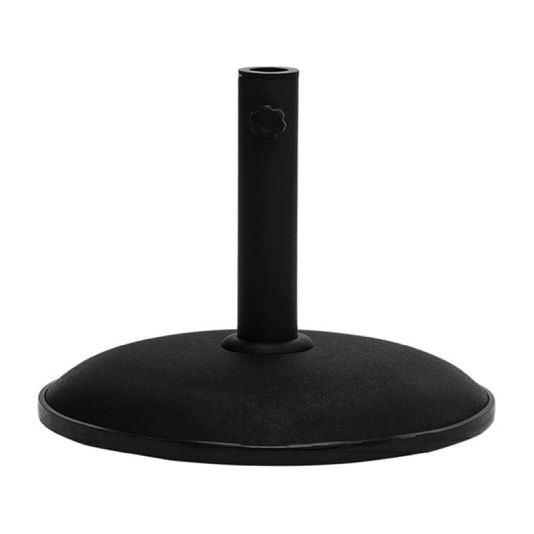 Concrete Parasol Base in Black - 25kg