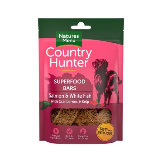 Country Hunter Superfood Bars 100g - Salmon & White Fish