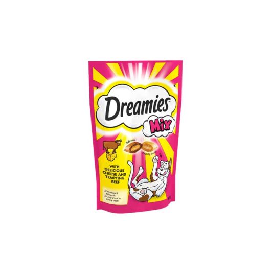 Dreamies Cat Treats - Cheese & Beef 60g