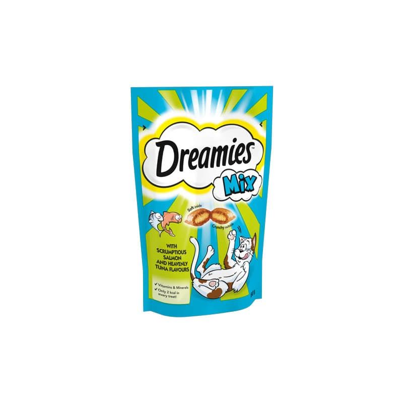 Dreamies Cat Treats - Salmon & Tuna Flavour 60g