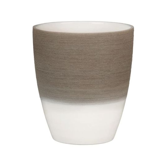 Espresso Cream Orchid Pot 15cm