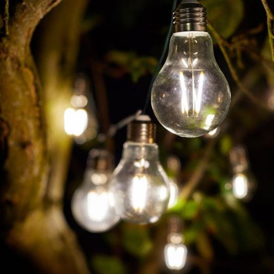 Eureka Retro Bulb Solar String Lights