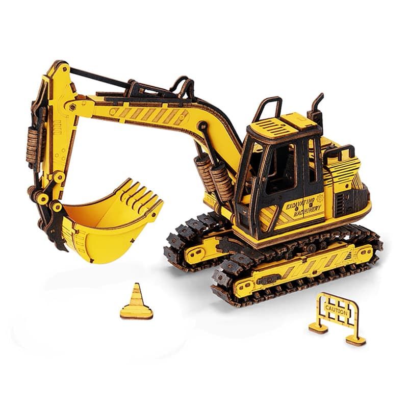 Excavator Wooden Model Kit