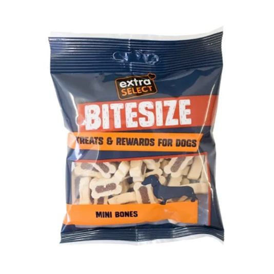 Extra Select Bitesize Treats 100g - Mini Bones