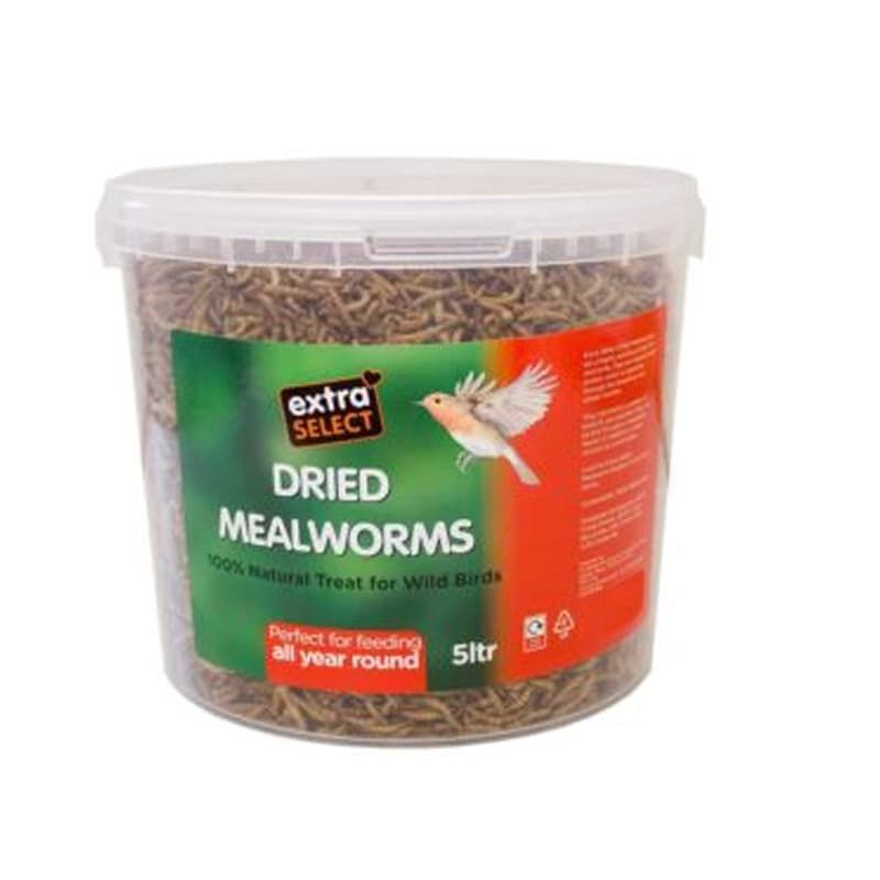 Dried Mealworms - 5 Litres