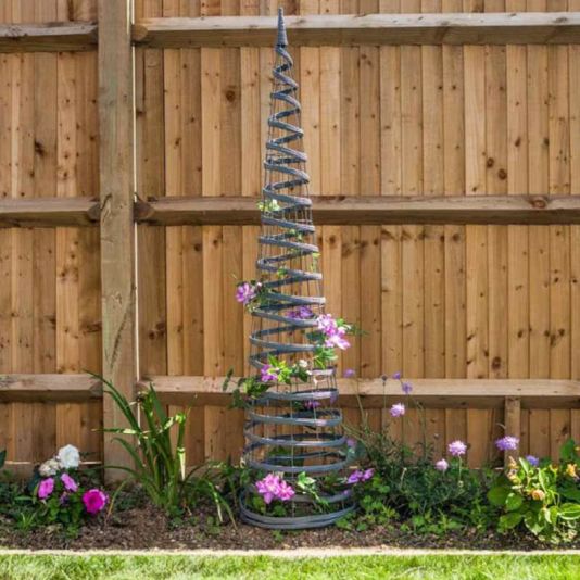 Faux Rattan Obelisk Slate - 150cm