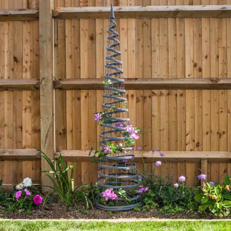 Faux Rattan Obelisk Slate - 150cm