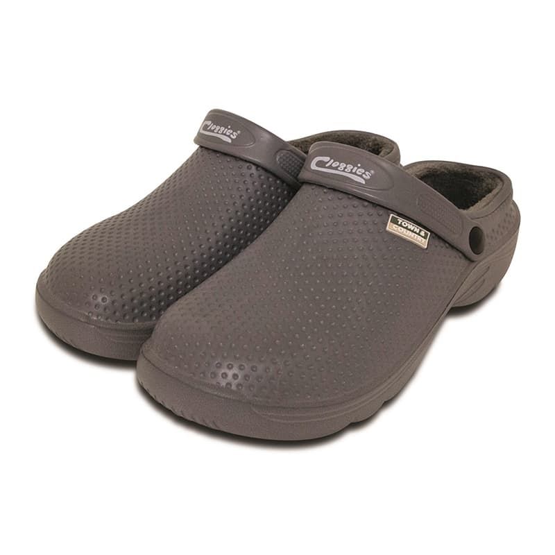 Fleecy Cloggies Charcoal UK 4