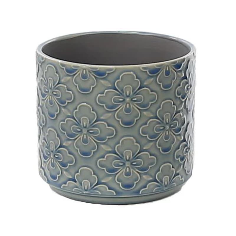 Flower Pot Cover Blue - 14cm