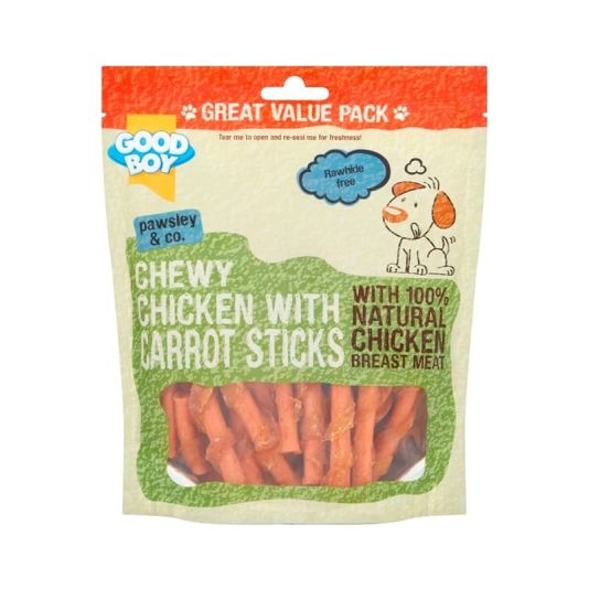 Good Boy Chewy Chicken with Carrot Sticks 320g